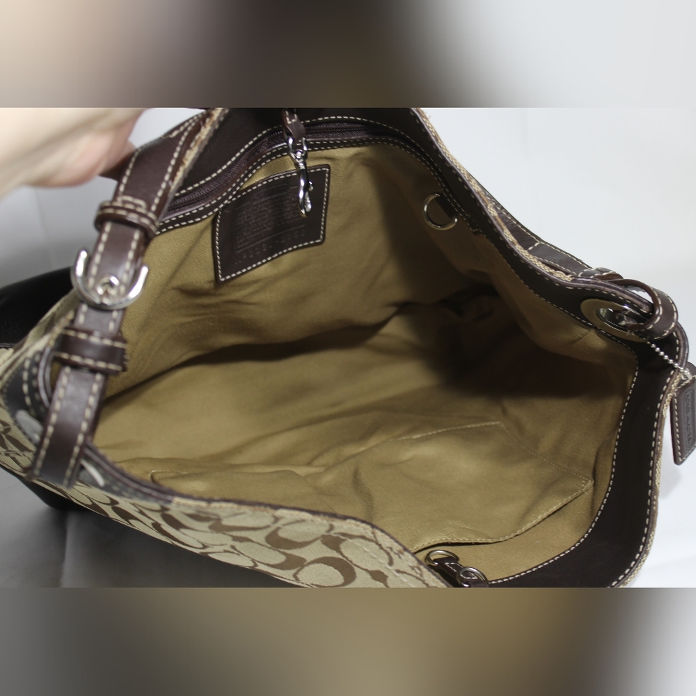 Coach jacquard/leather #2156 & Coach "Samantha" sunglasses. EUC! - Picture 8 of 14